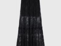 Юбка макси из кружева, Черный