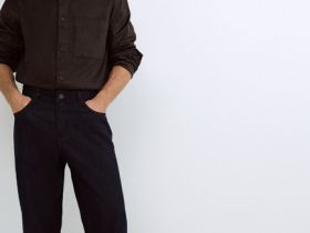 Плотная рубашка из трикотажа, Коричневый