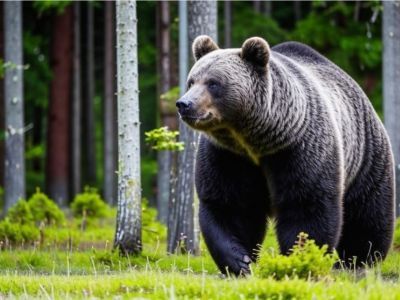 Медведь забрел в село Нюя в Ленском районе