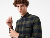 Мужская клетчатая рубашка Lacoste Slim Fit