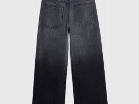 Широкие джинсы с градиентом для мальчиков, Серый