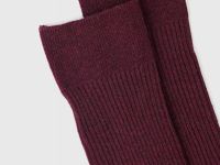 Носки в рубчик, Красный