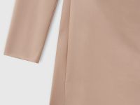 Платье мини с округлым воротником