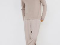 Брюки из вискозы, Бежевый