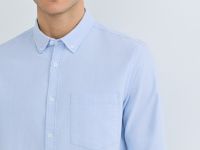Рубашка из ткани оксфорд, Голубой