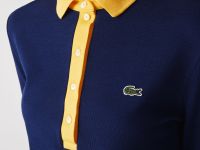 Женское платье-поло Lacoste из премиального хлопка пике