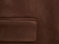 Однобортный жакет из замши, Оранжевый