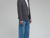 Однобортный пиджак с хлопком