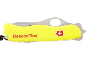 Нож перочинный Victorinox RescueTool One Hand, сталь X50CrMoV15, рукоять нейлон, жёлтый