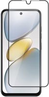Защитное стекло BoraSCO для TECNO Spark Go / Go 1 / POP 9 с чёрной рамкой