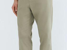 Чиносы из твила с ремнём, Бежевый