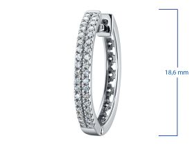 Серьги из серебра э0612сг10172500_white