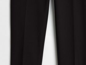 Прямые брюки с эластичным поясом, Черный