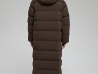 Длинный пуховик с натуральным пухом