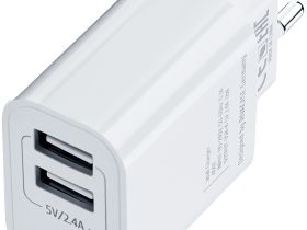 Зарядное устройство Rivacase PS4001 WD3 USB/USB с кабелем USB-C 12 Вт Белое
