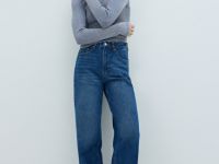 Широкие джинсы, Синий