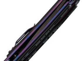 Нож-бабочка НОКС Эльф, сталь D2 , рукоять G10, фиолетовый
