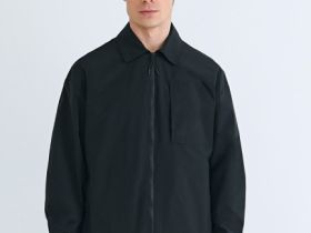 Куртка-рубашка на молнии, Черный