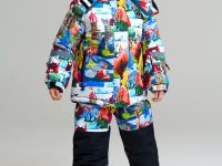 Комплект текстильный с полиуретановым покрытием для девочек: куртка, полукомбинезон