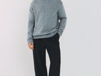 Свитер с содержанием шерсти, Серый
