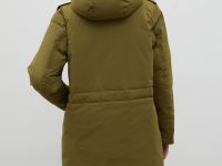 Пуховое пальто с капюшоном