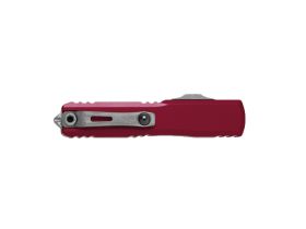 Автоматический нож серрейтор Microtech Ultratech Gen IV T/E 11234-12APMR, сталь M390MK, рукоять алюминий, бордовый