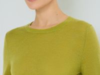 Полупрозрачный джемпер из шерсти альпака, Зеленый