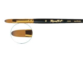 Кисть синтетика под колонок №14 овальная Roubloff "1S35" короткая ручка