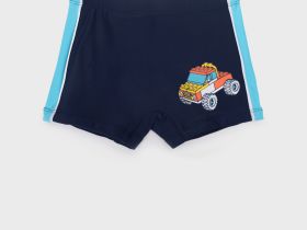 Плавки-шорты детские трикотажные для мальчиков, средней длины