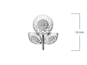 Подвеска из серебра с бриллиантом э0601пд04202937