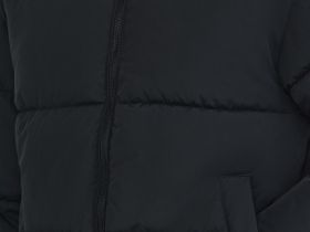 Утеплённая куртка с капюшоном, Черный