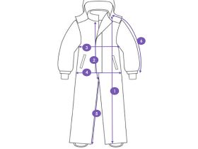 Комбинезон текстильный с полиуретановым покрытием для девочек