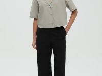 Укороченные брюки прямого кроя