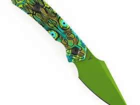 Туристический нож Kansept Fenrir, сталь D2, рукоять G10, Jade