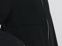 Куртка из пальтовой ткани с шерстью, Черный