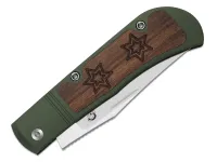 Складной нож Kizer Christmas Trestle, сталь S45VN, рукоять алюминий/древесина Mkuruti, лимитированное издание