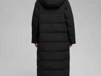 Пуховое пальто прямого силуэта