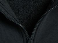 Утеплённая толстовка на молнии, Черный