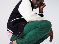 Мужская куртка-бомбер Lacoste из шерсти