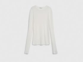 Вязаный джемпер с шерстью, Бежевый