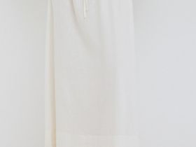 Миди-юбка с эластичным поясом, Белый