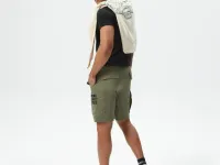 Мужские шорты Lacoste из смеси хлопка и льна