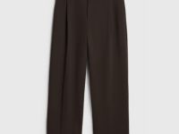 Широкие брюки с ремнём, Коричневый