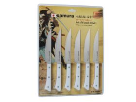 Набор кухонных ножей для стейка Samura Harakiri, сталь AUS-8, рукоять пластик