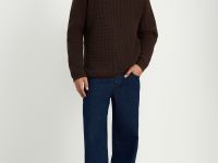 Джемпер с рукавом реглан и округлой горловиной