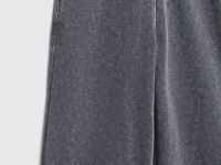 Базовые широкие брюки с эффектом стирки, Серый