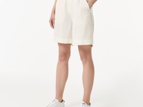 Женские шорты Lacoste из смеси льна