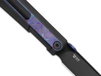 Складной нож Kizer Quoll, сталь S45VN, рукоять Titanium&Titanium Damascus