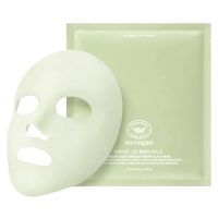 Глиняная маска-корсет с хауттюйнией So Natural So Vegan Heartleaf Vinegar Green Clay Mask