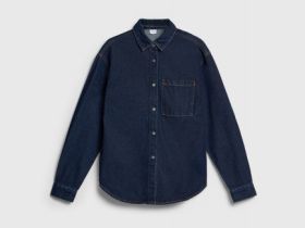 Джинсовая рубашка для девочек, Синий